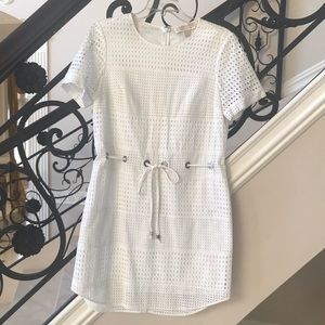 Michael Kors white summer eyelet dress - size M